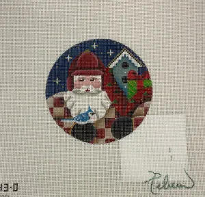 * Rebecca Wood 543D Bird Watcher Santa
