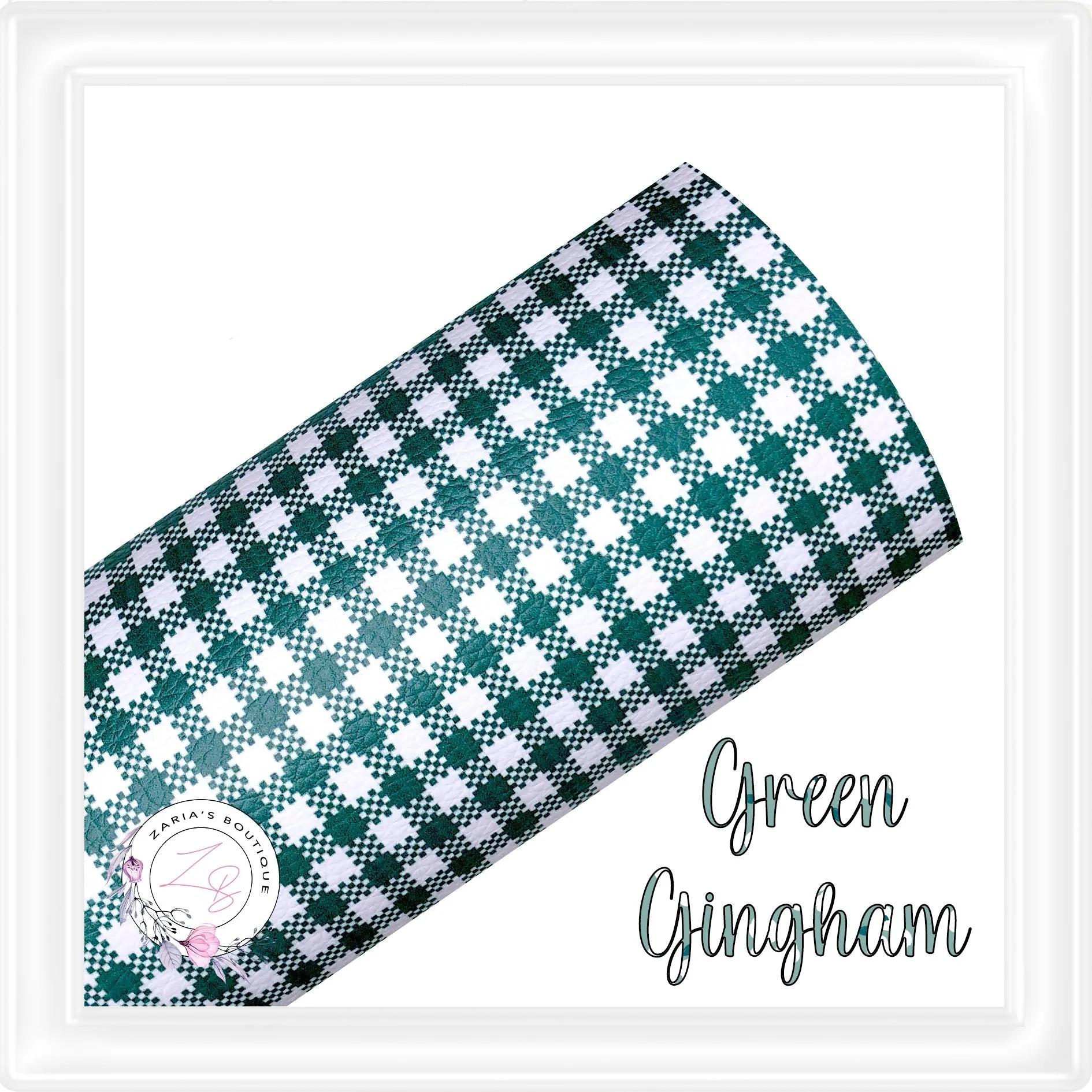 ⋅ Red Gingham ⋅ School Check Vegan Faux Leather ⋅ 
