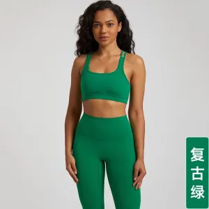 057 Sports Bra Women's Running Shockproof Back Yoga Tank Top Quick Dry Outdoor Fitness Bra