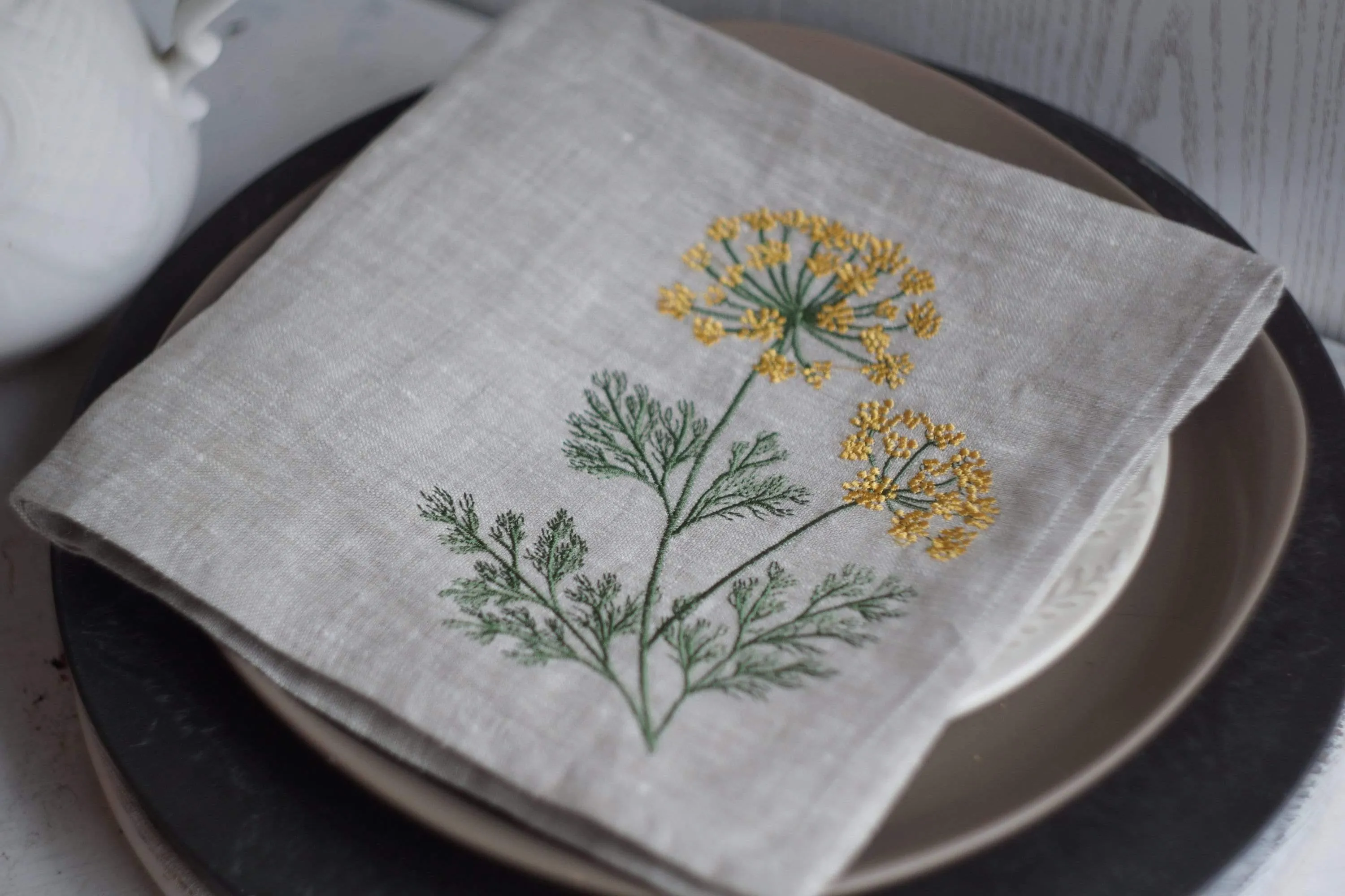 #074 | Dill | Linen napkins