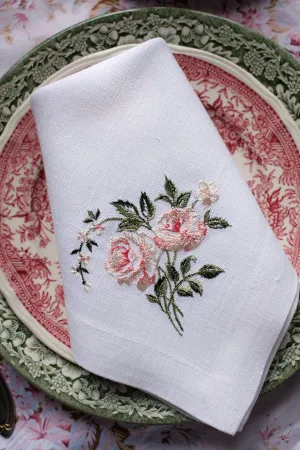 #097 | Rose branch | Linen napkins