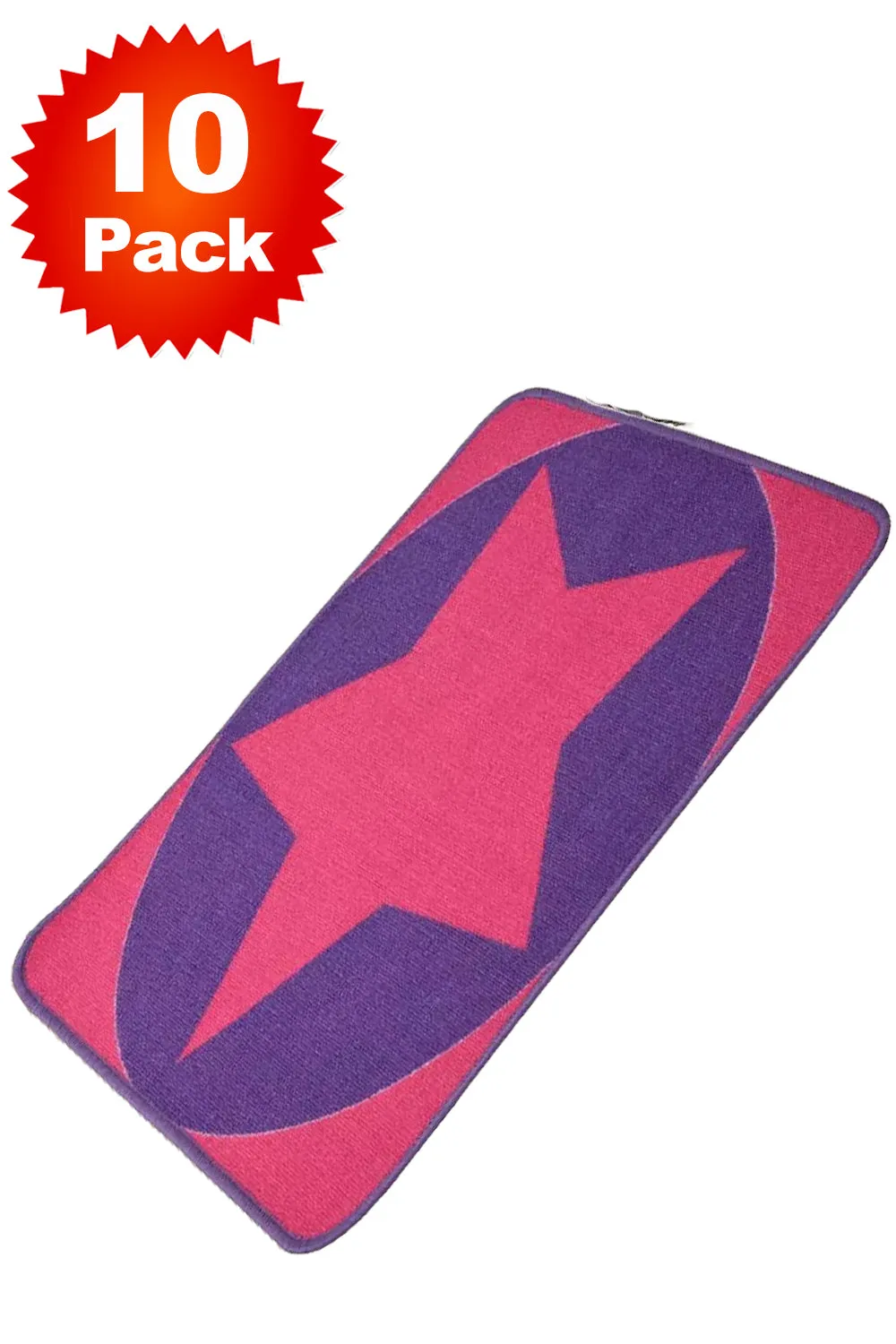 10 Pack Non Slip Rubber Star Door Mats