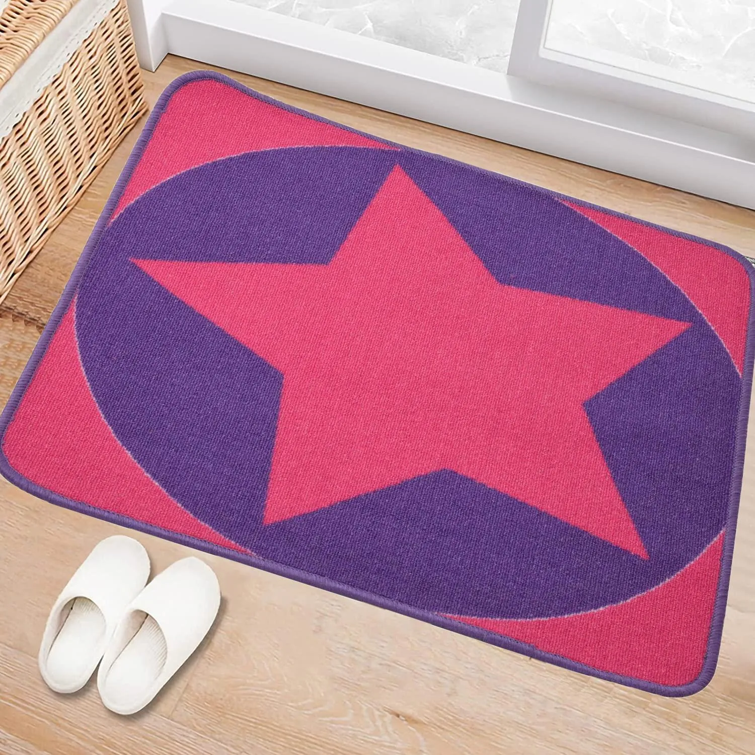 10 Pack Non Slip Rubber Star Door Mats