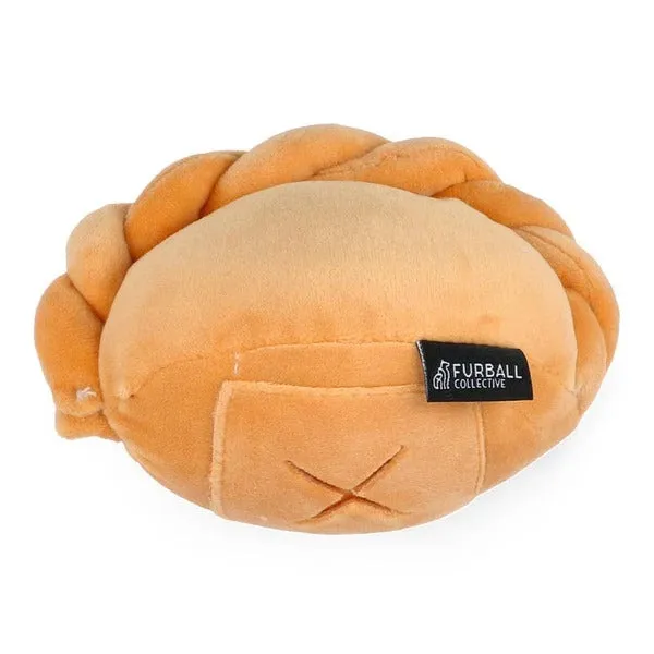 [2 Pack] Nom Waggle Curry Puff Squeakie Chew Toy