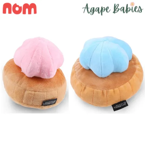 [2 Pack] Nom Waggle Gem Biscuit Squeakie Chew Toy - 2Colors