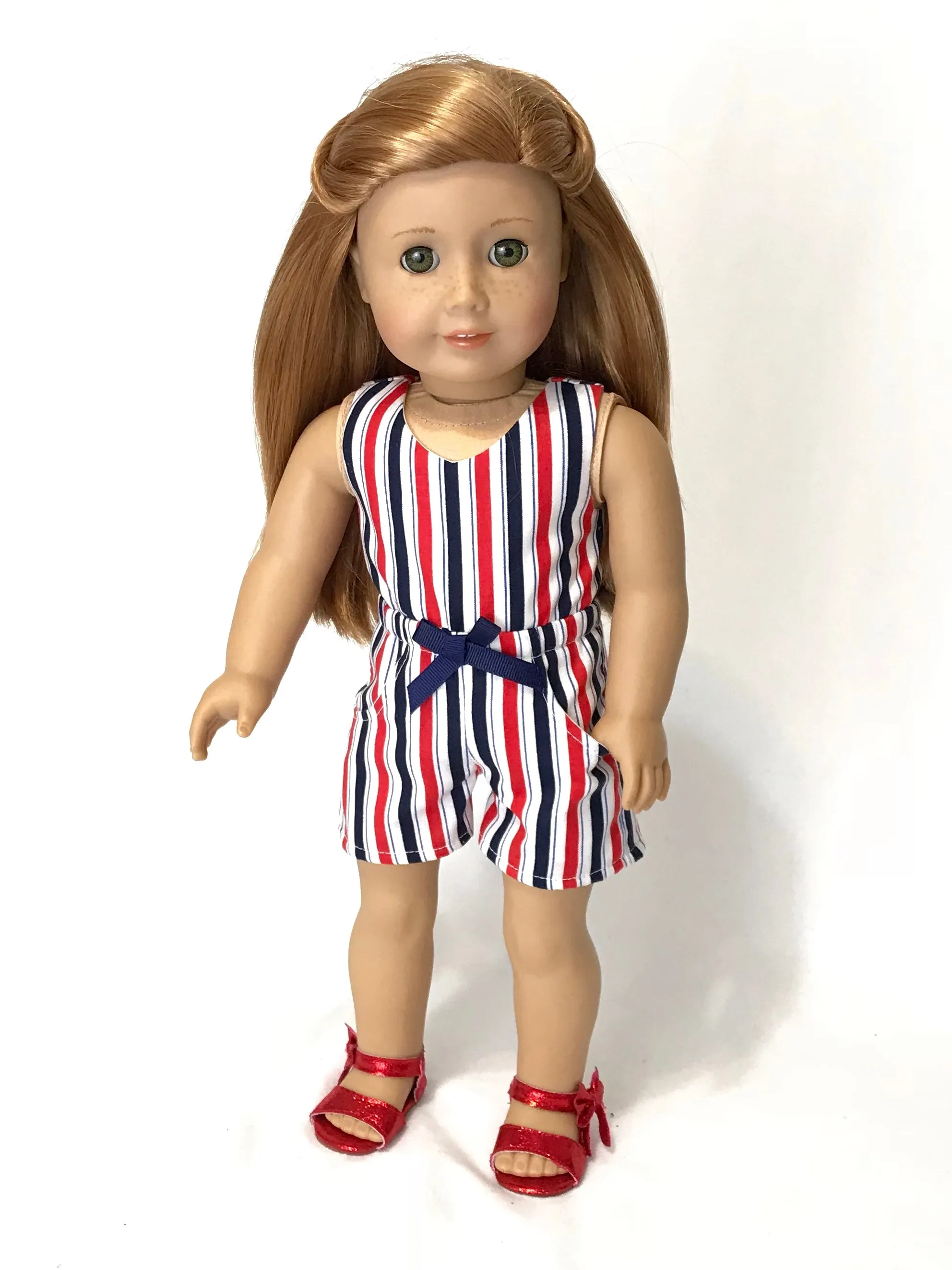 4th of July romper for American Girl and 18” dolls 06