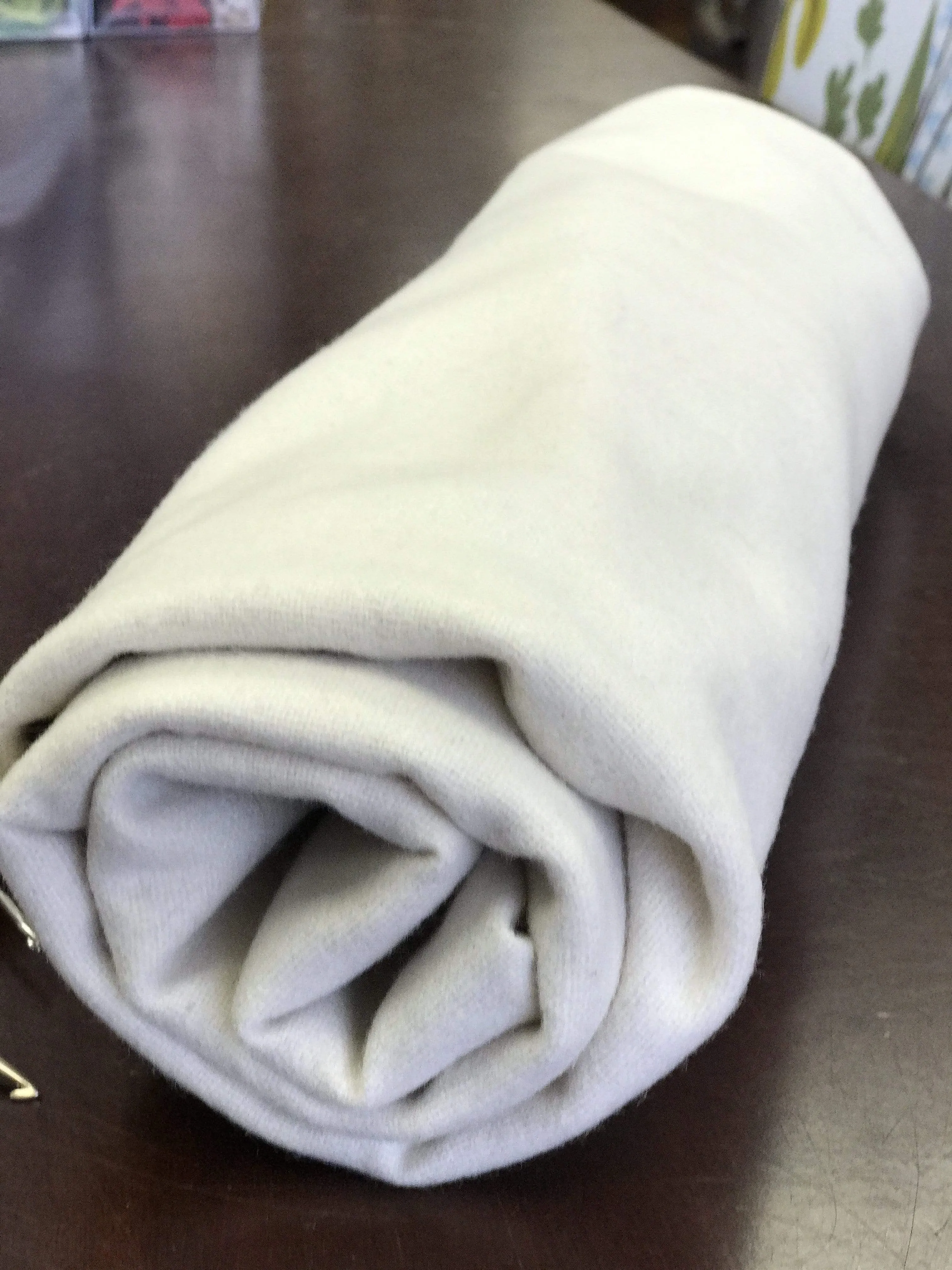 5 Yards of European Cream  Natural Wool Cloth