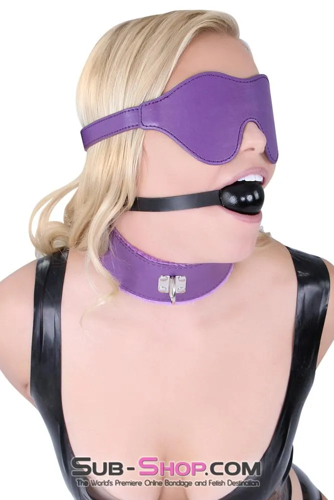 6778MQ      Purple Seduction Lover's Mask Velcro Blindfold - LAST CHANCE - Final Closeout!