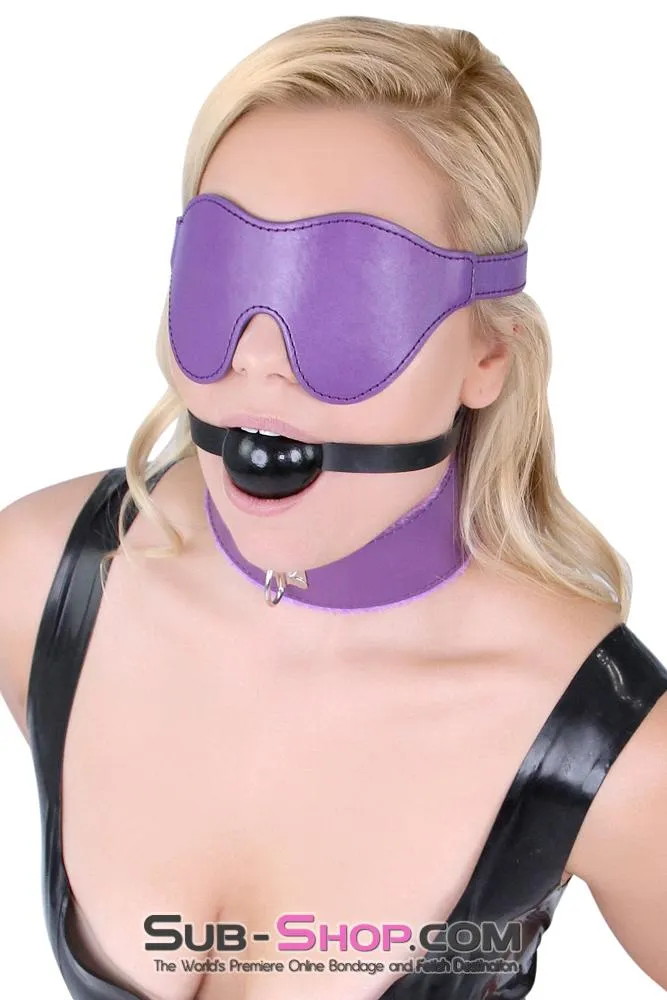 6778MQ      Purple Seduction Lover's Mask Velcro Blindfold - LAST CHANCE - Final Closeout!
