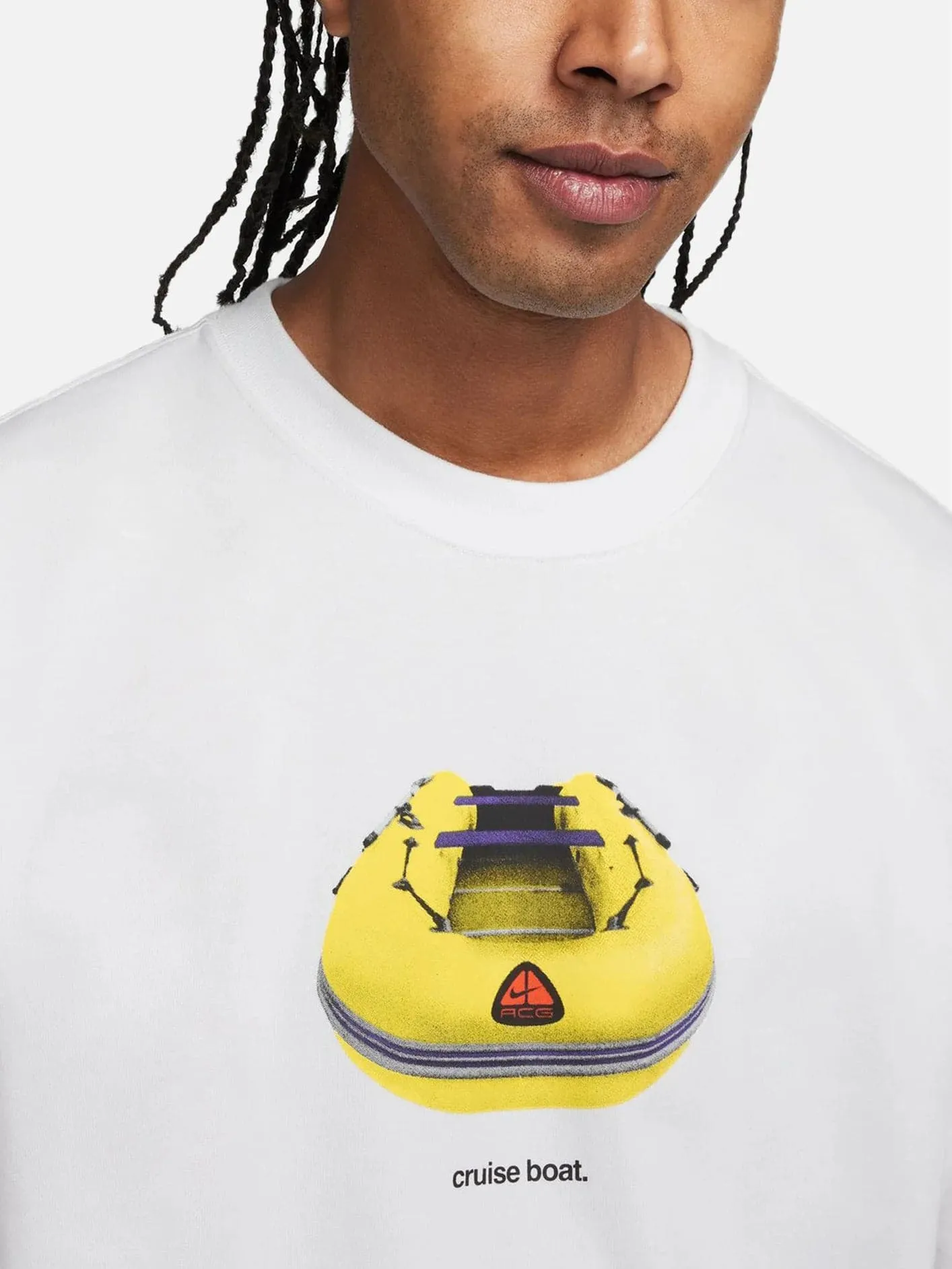 ACG Cruise Boat Sleeve T-Shirt - White