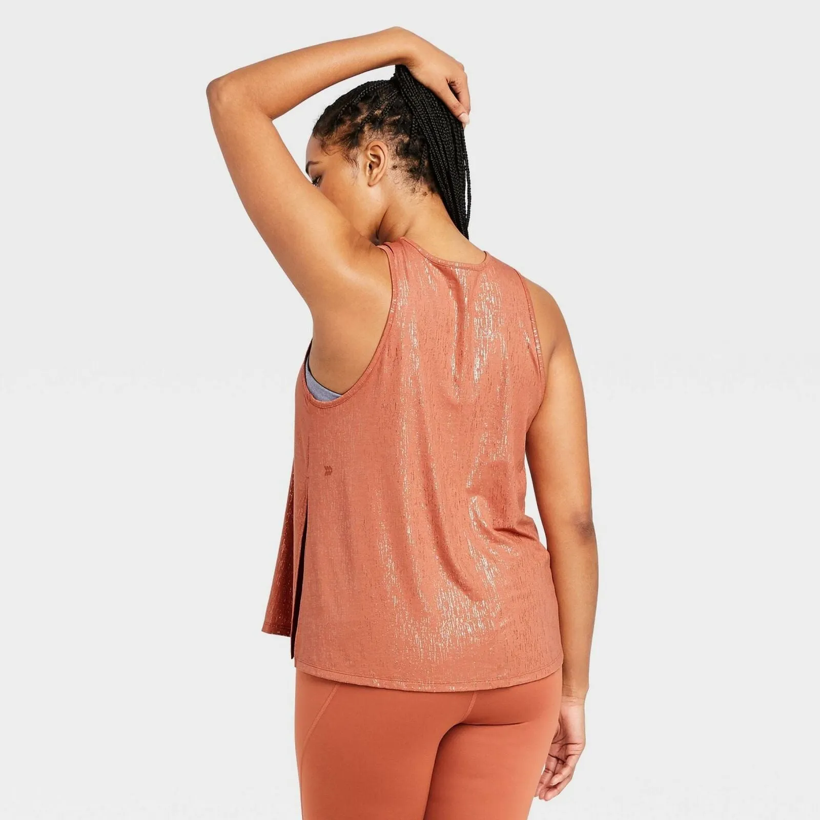 All In Motion Women's Shiny Printed Side Tie Tank Top