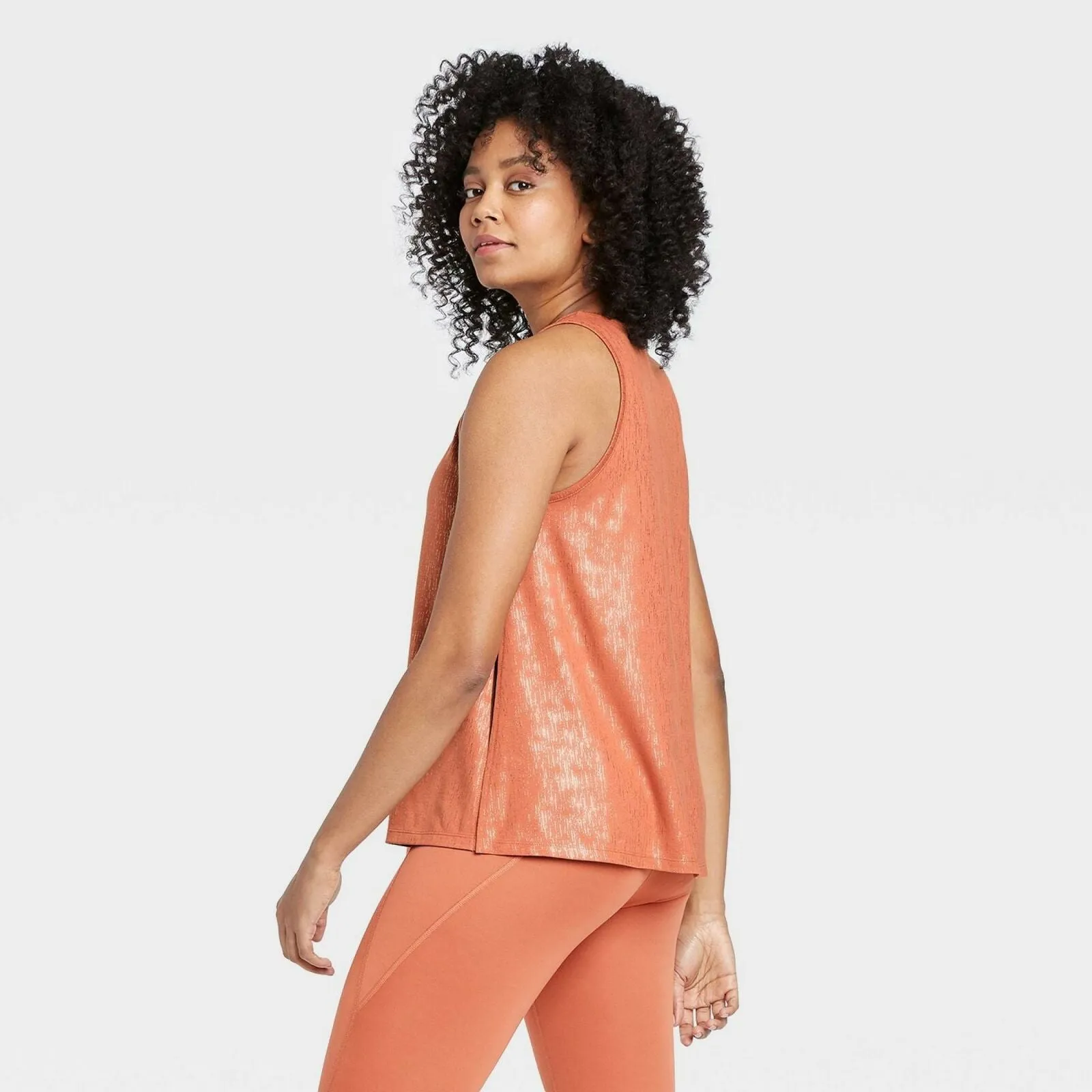 All In Motion Women's Shiny Printed Side Tie Tank Top