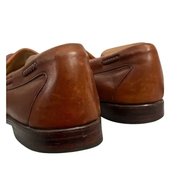 Allen Edmonds Shoes 13 Nottingham Kiltie Cognac Leather Slip On Loafer 13D