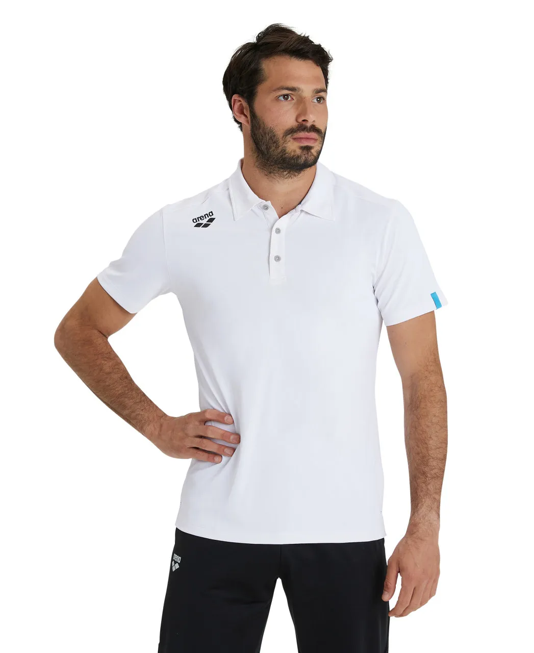Arena Team Unisex Solid Polo Shirt - White