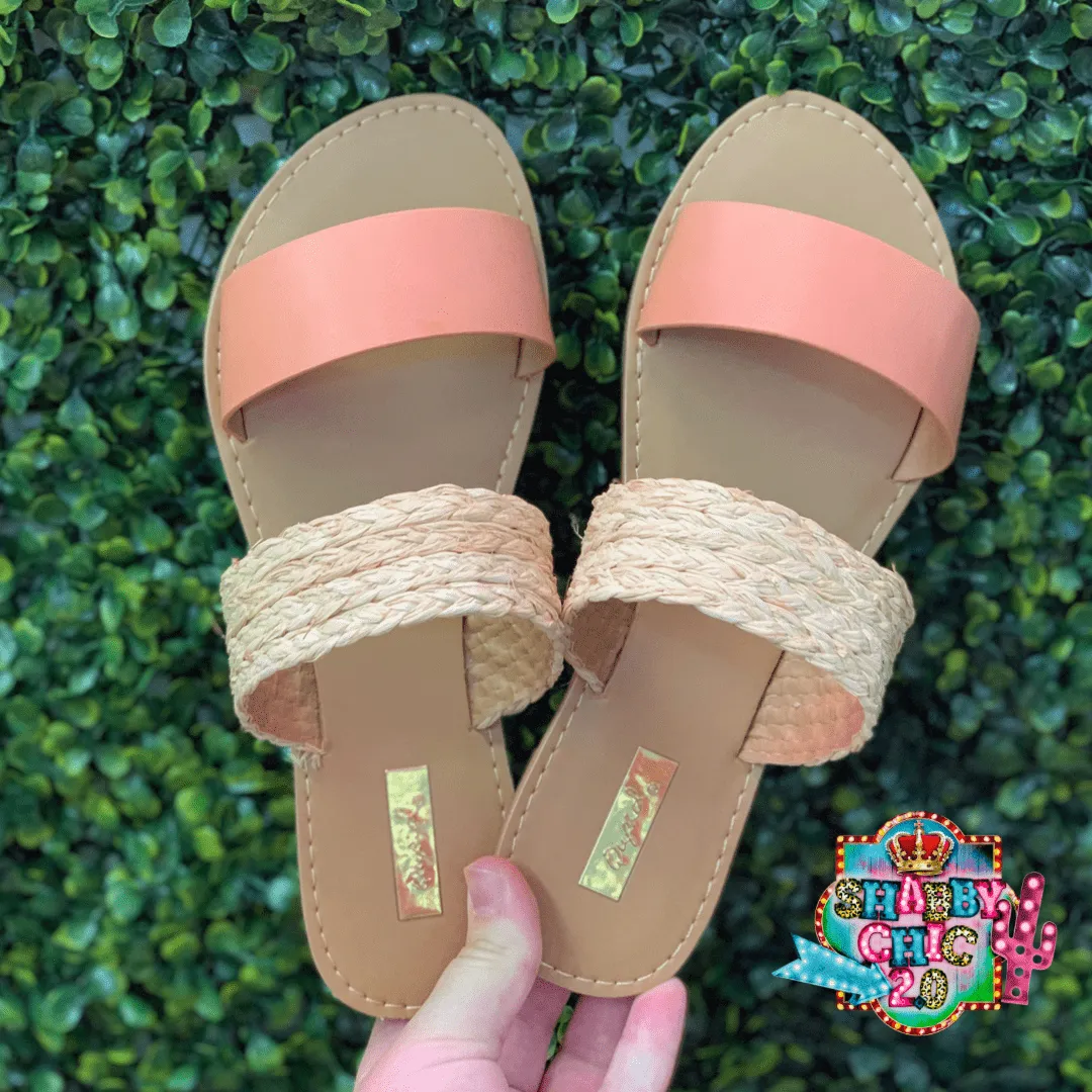 Athena Sandals - Coral