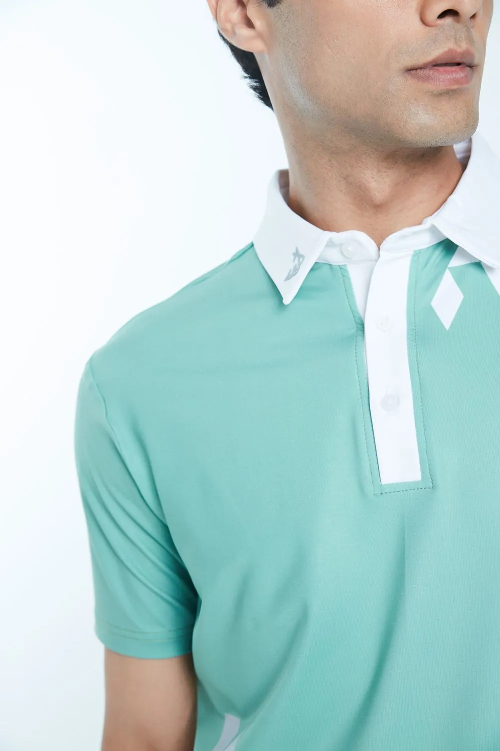 Athletic Drive Mens Polo Diamond Dilly – Pastel Green