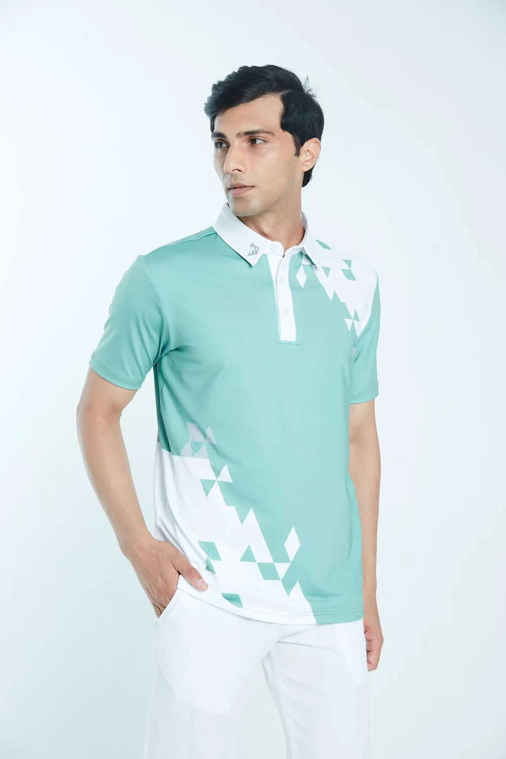 Athletic Drive Mens Polo Diamond Dilly – Pastel Green