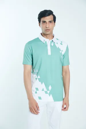 Athletic Drive Mens Polo Diamond Dilly – Pastel Green