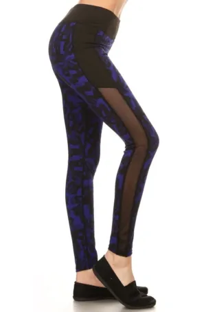 Athletic Leggings With Cooling Mesh By SAM D’MONES