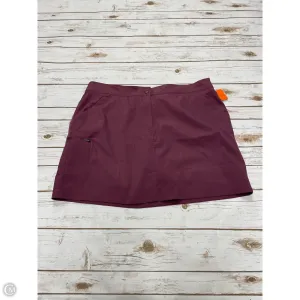 Athletic Skort By 32 Degrees In Mauve, Size: Xl