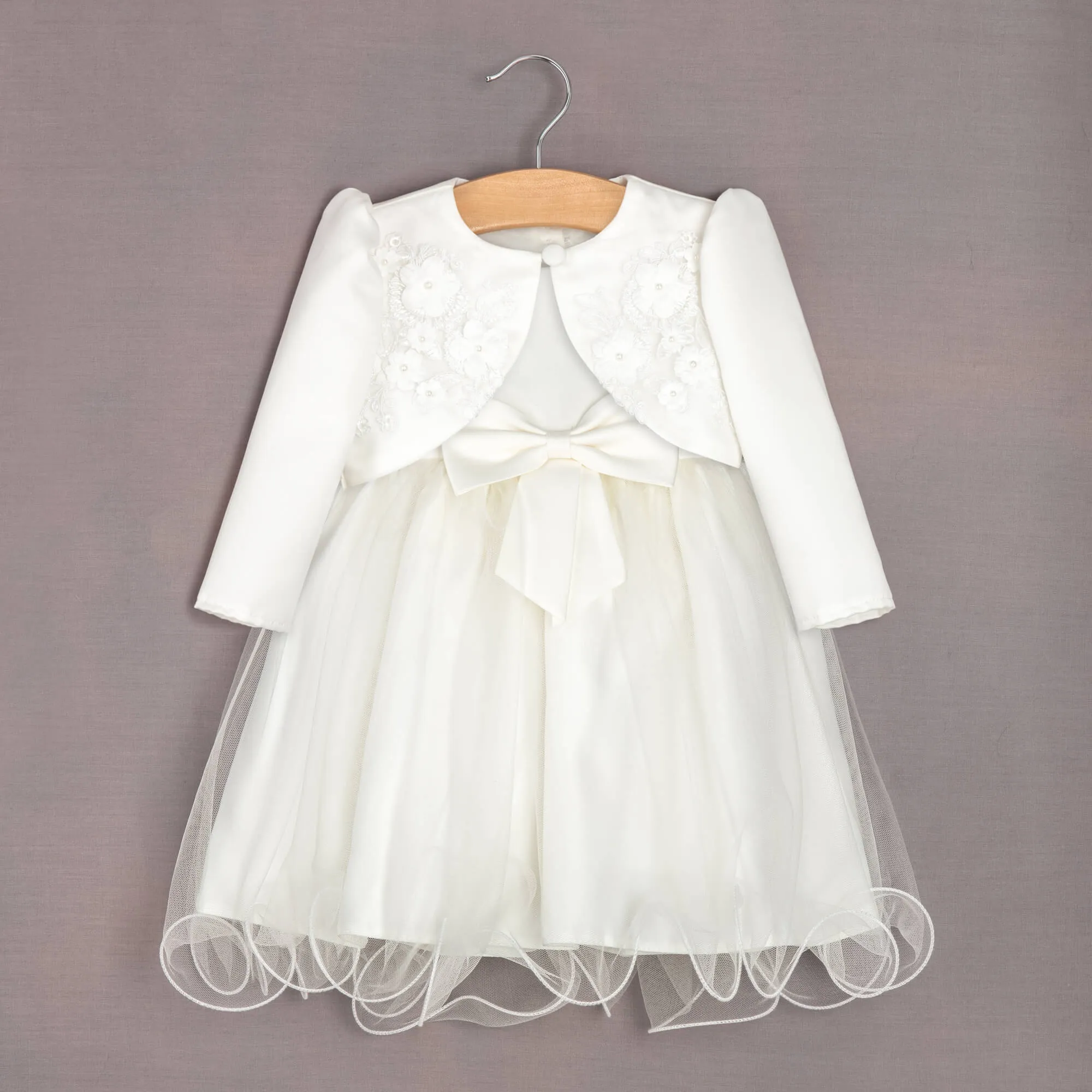 Baby Princess Dress and Bolero - Ivory