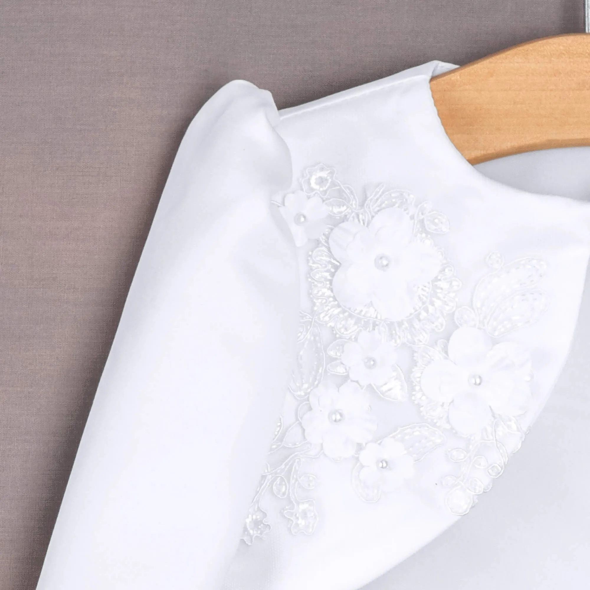 Baby Princess Dress and Bolero - White