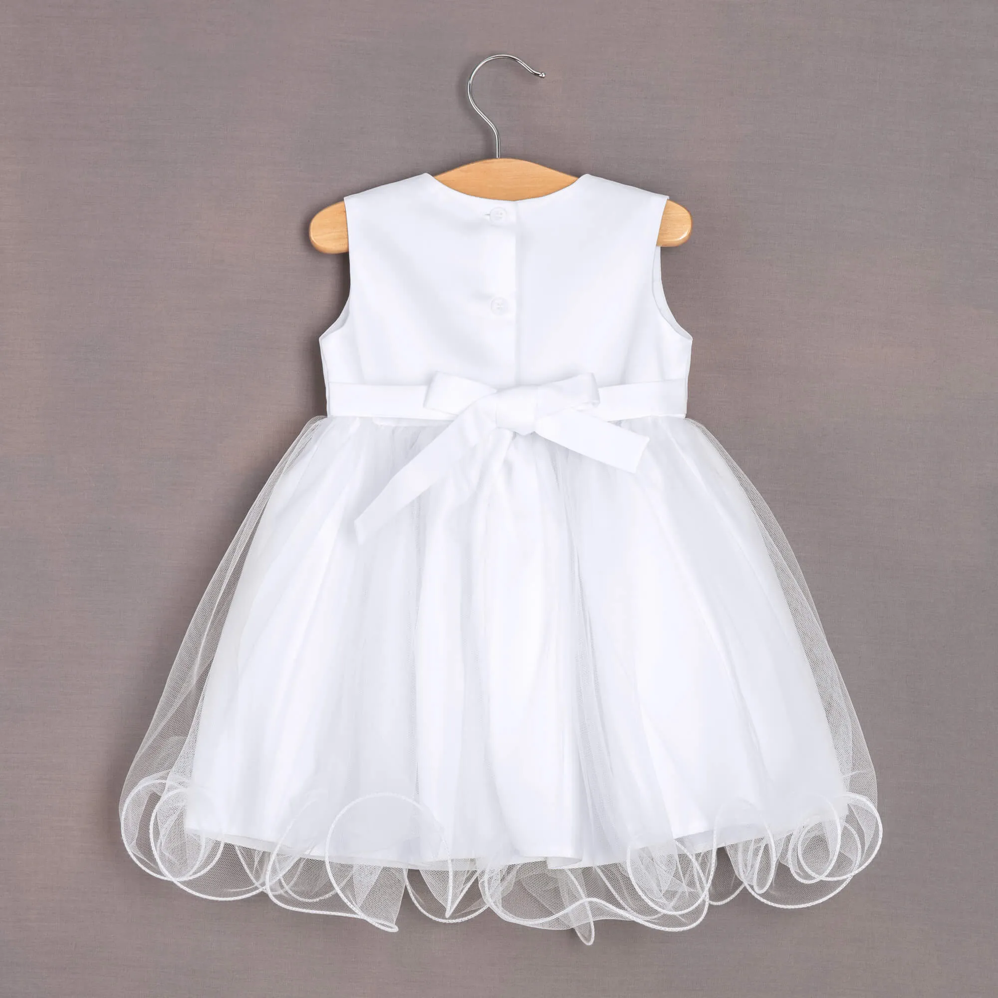 Baby Princess Dress and Bolero - White