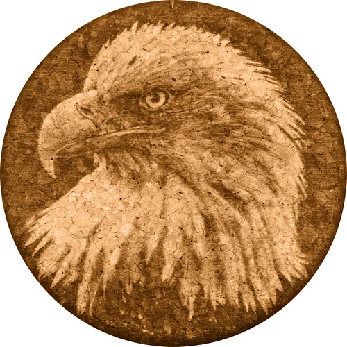 Bald Eagle Cork Coaster