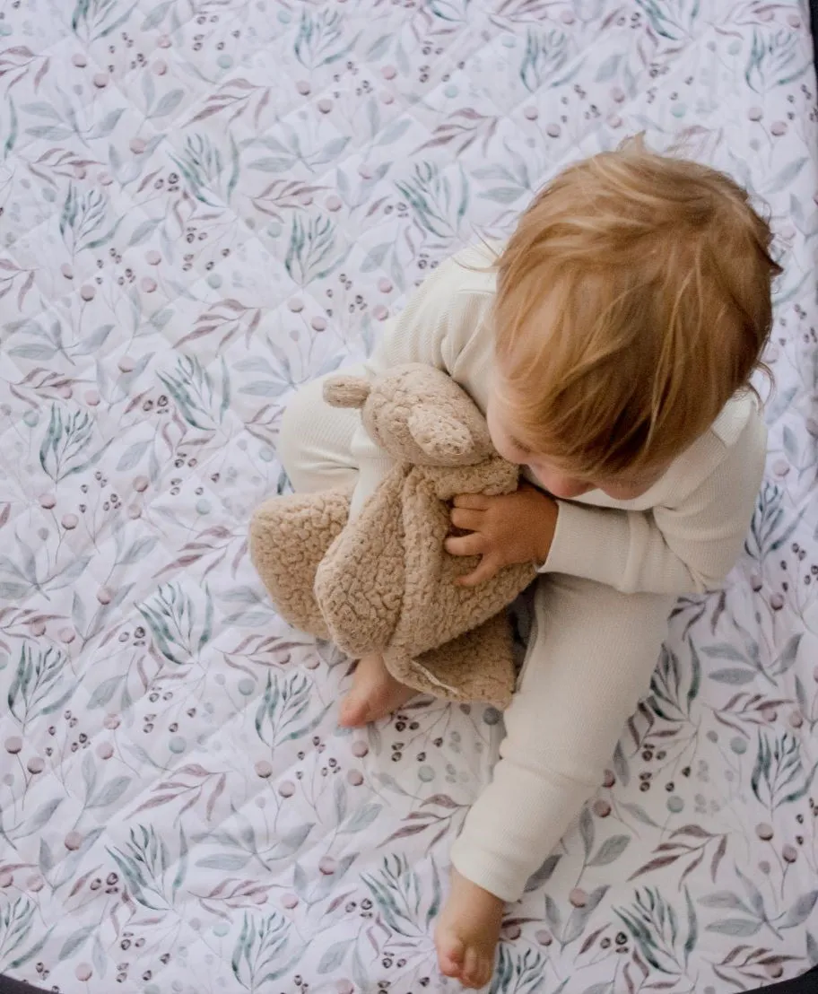 Bambella Waterproof Porta Cot Sheet | Botanical