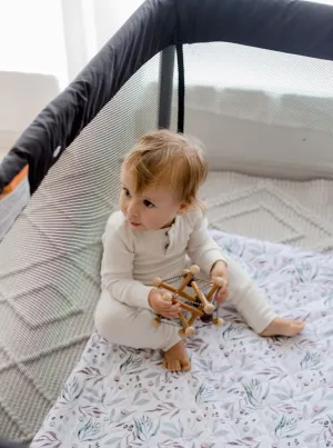 Bambella Waterproof Porta Cot Sheet | Botanical