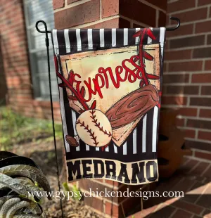Baseball or Softball Garden Flag {Custom} Flag Only