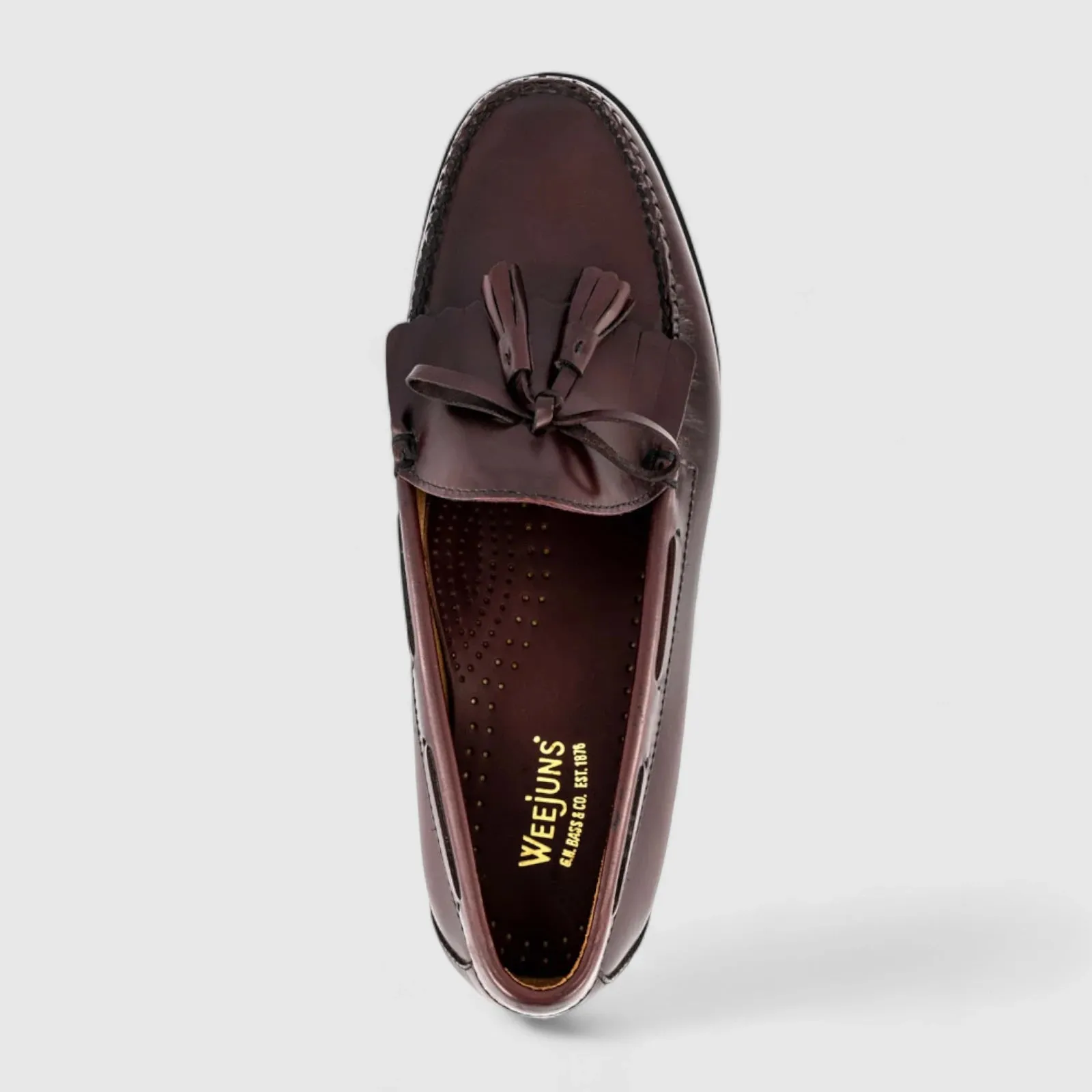 Bass Layton Moc Kiltie Burgandy 11020