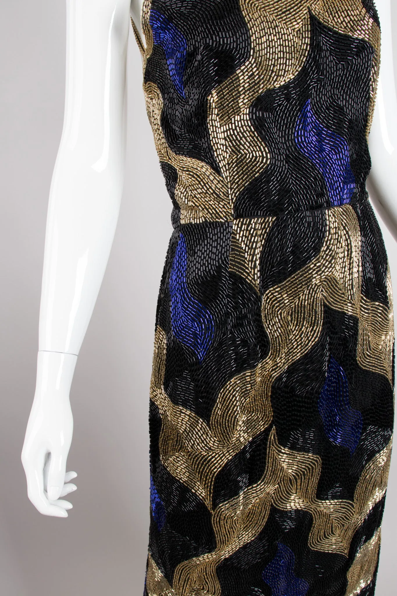 Beaded Halter Gown