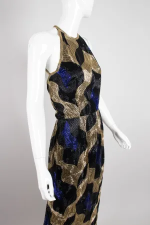 Beaded Halter Gown