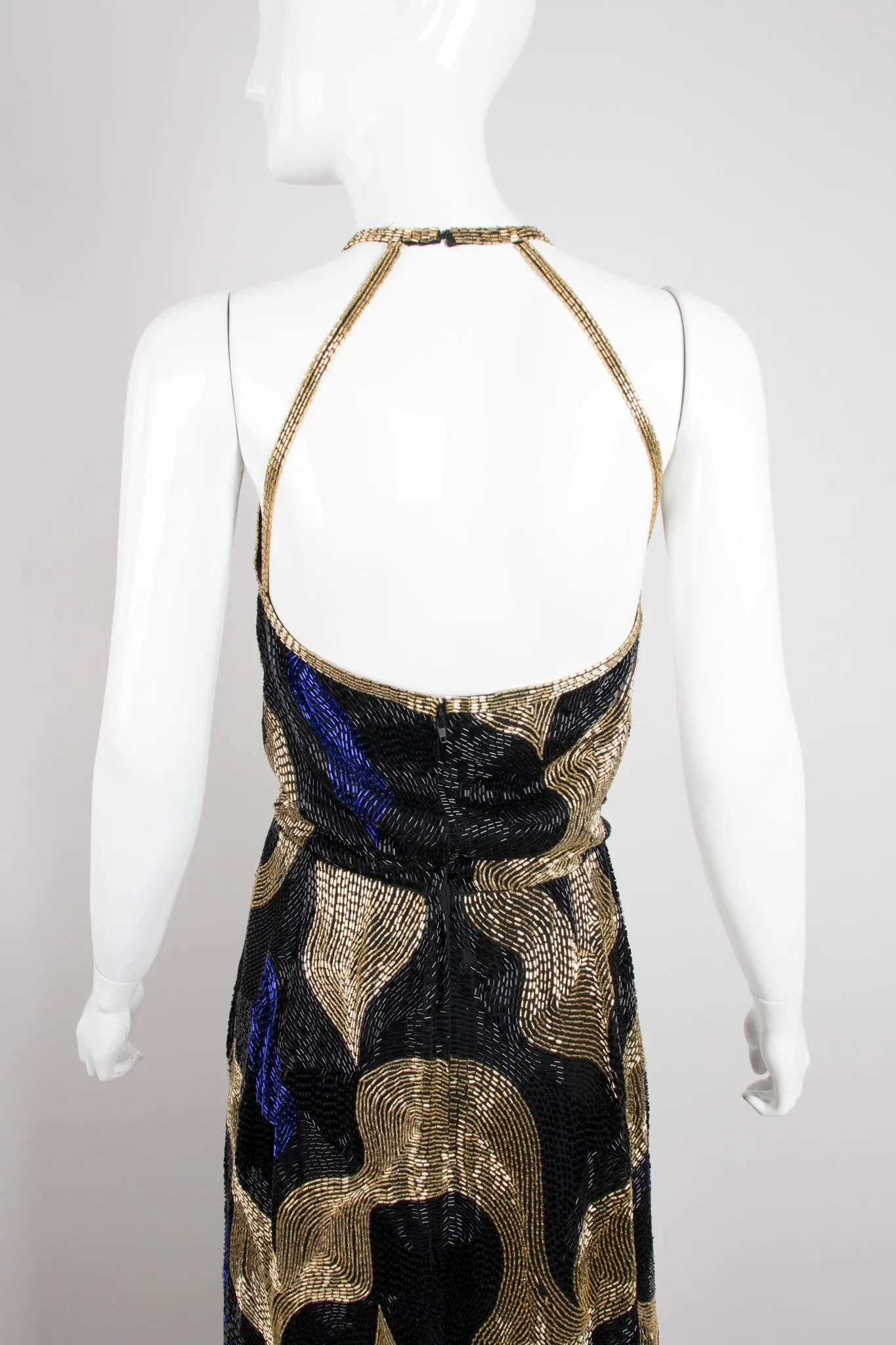 Beaded Halter Gown