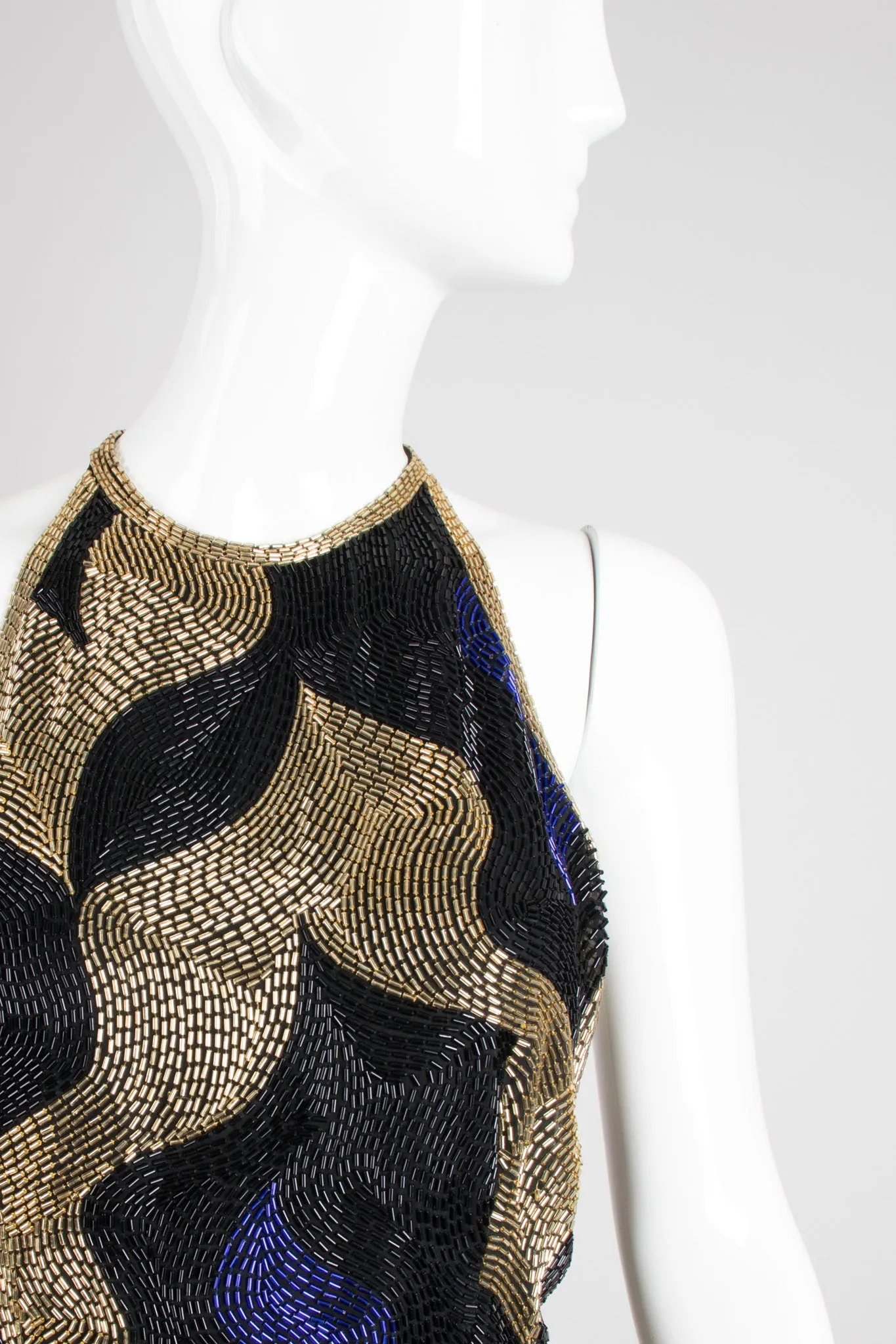 Beaded Halter Gown