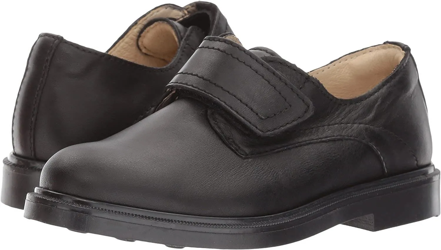 Black Velcro "TOMMY" Boys School Shoes