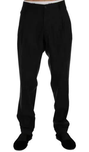 Blue Wool Dress Formal Pants