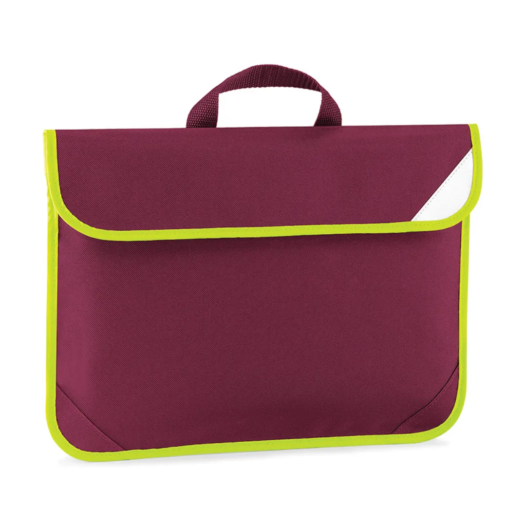 Burgundy Enhanced Visibility Book Bag
