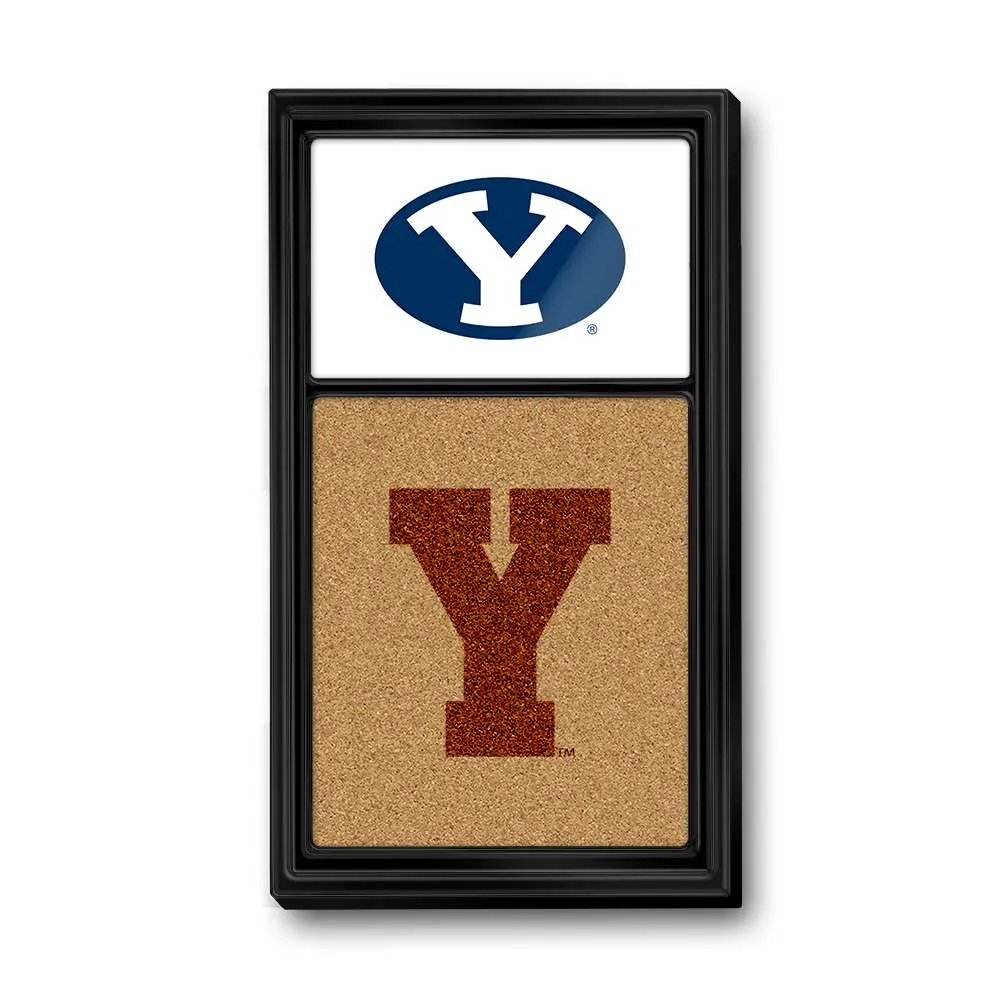 BYU Cougars: Dual Ys - Cork Note Board