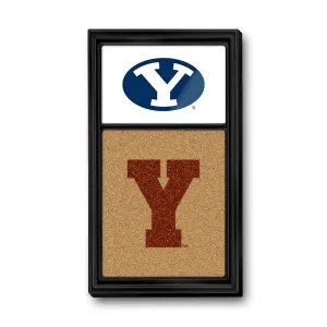 BYU Cougars: Dual Ys - Cork Note Board