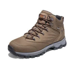 CAMEL Outdoor Sports High-Top Chaussures de randonnée en cuir pour hommes Imperméable Antidérapant Respirant Bottes de trekking d'escalade