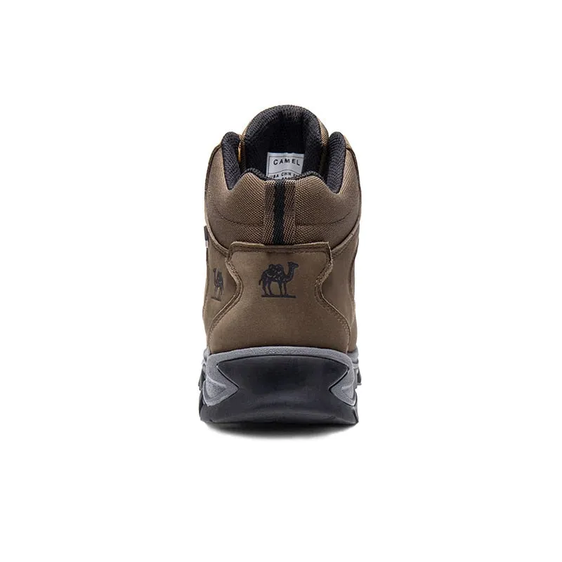CAMEL Outdoor Sports High-Top Chaussures de randonnée en cuir pour hommes Imperméable Antidérapant Respirant Bottes de trekking d'escalade