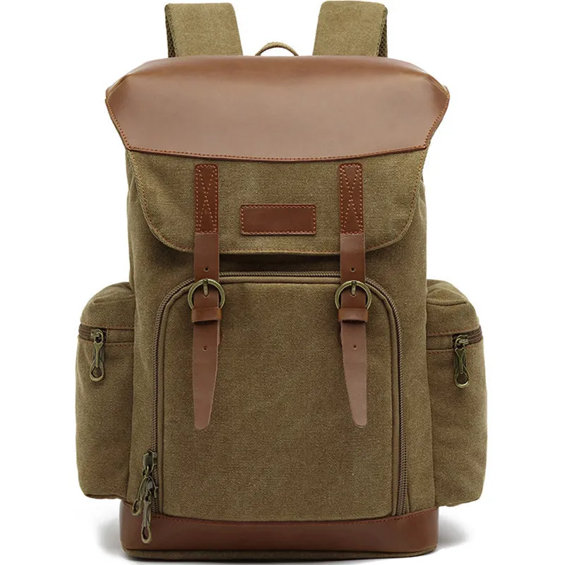Canvas School Backpack For Men Women