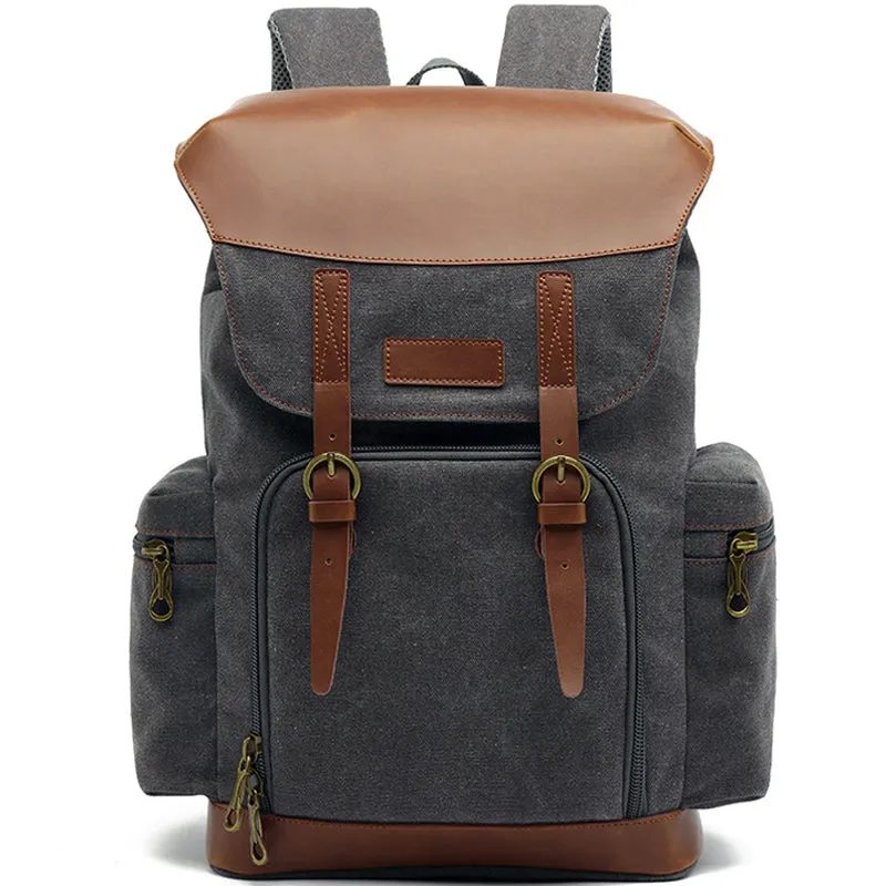 Canvas School Backpack For Men Women