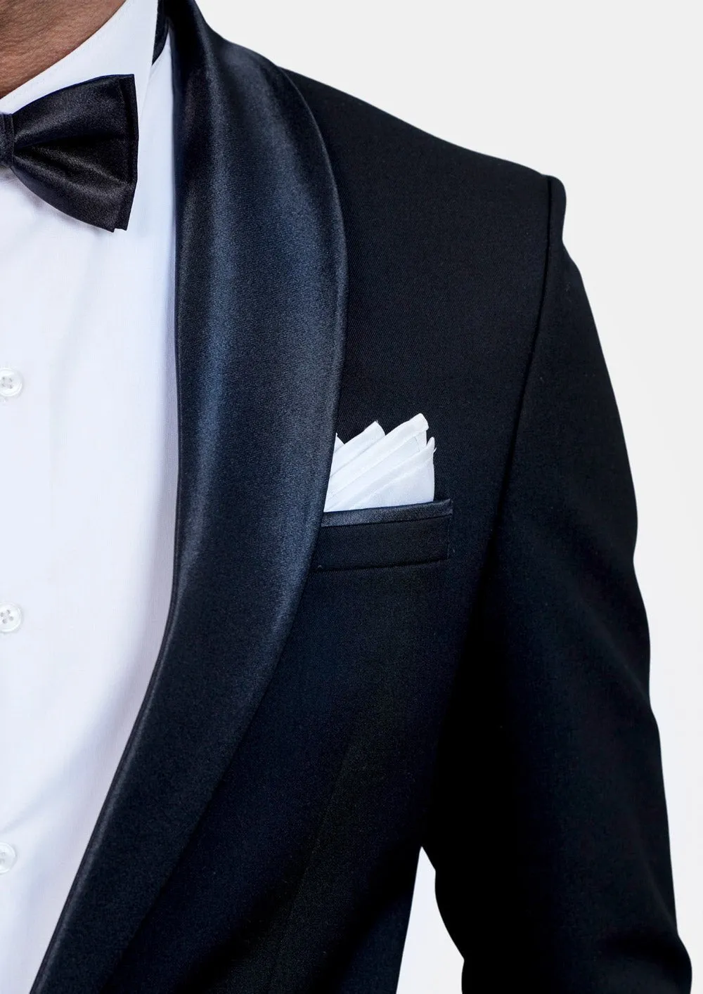 Carnegie Jet Black Twill Tuxedo
