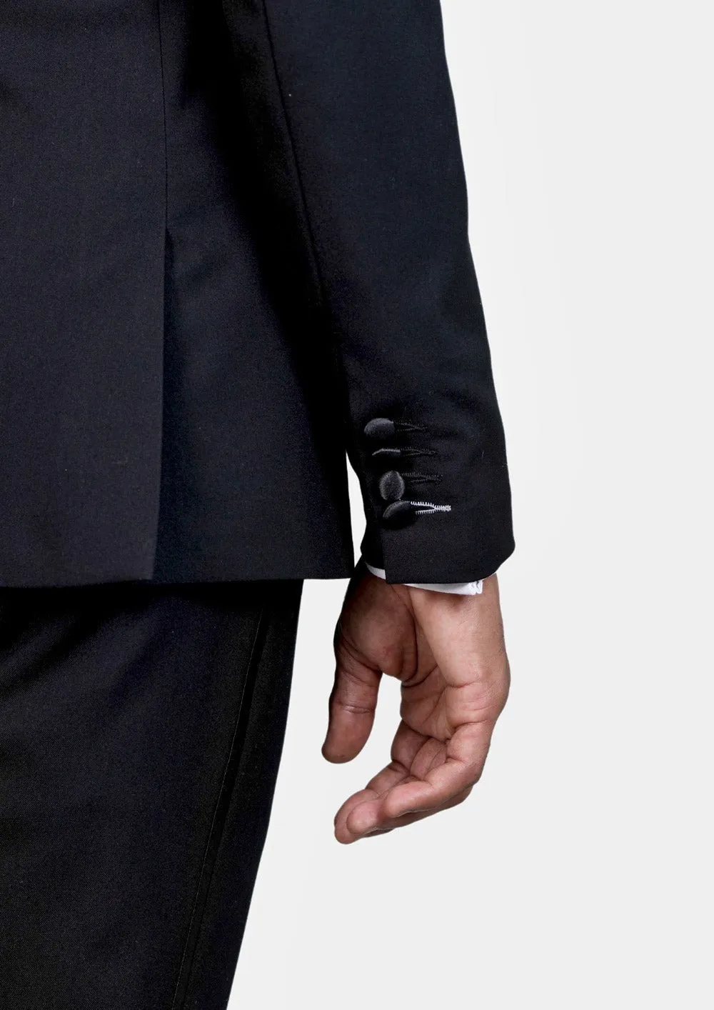 Carnegie Jet Black Twill Tuxedo