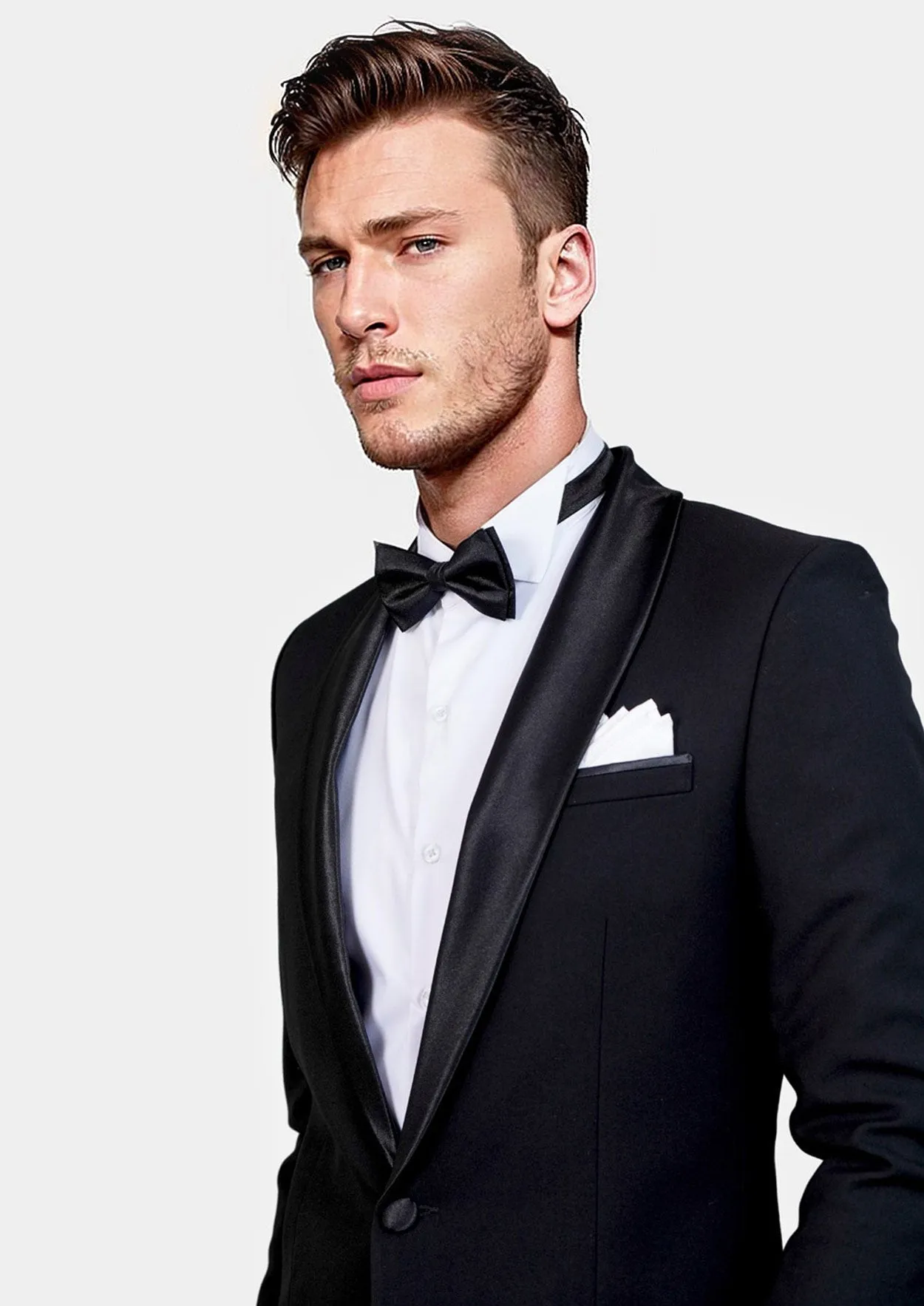 Carnegie Jet Black Twill Tuxedo