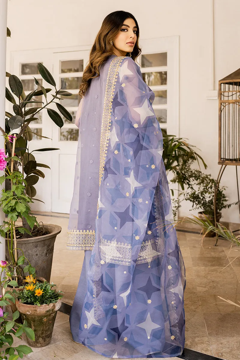 CELESTIAL JEWEL-4PC ORGANZA EMBROIDERED SUIT| Cross Stitch 2023