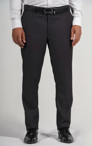 Charcoal Wool Blend Dress Pants